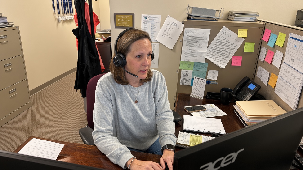 Phone Desk volunteers